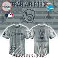 2025 Milwaukee Brewers x Veteran U.S Air Force Baseball Jersey