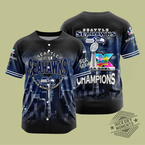 2026 Seahawks Sb Lx Champions Baseball Jersey
