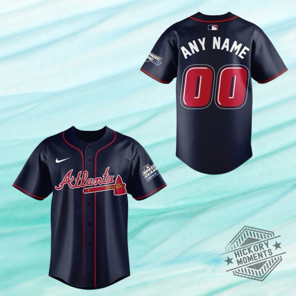 Atlanta Braves Speedway Classic 25 Limited Speed 2026 Personalized Baseball Jersey Custom