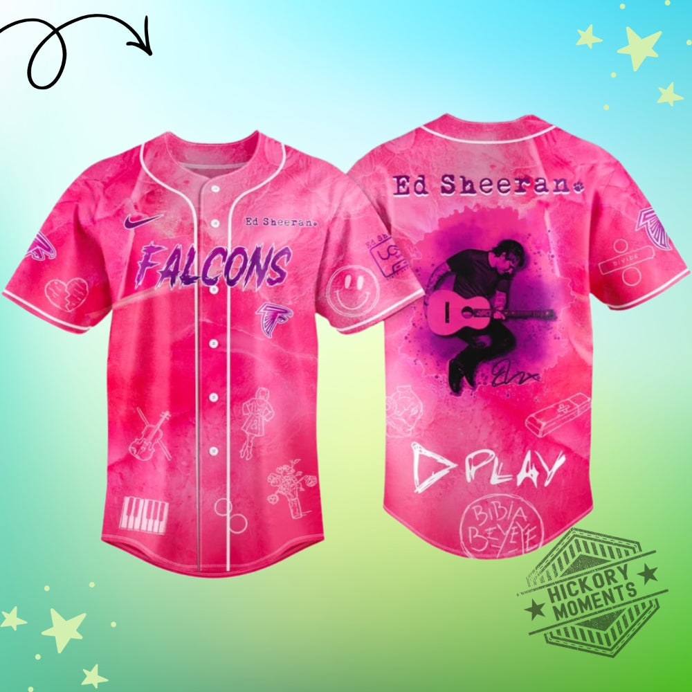 Atlanta Falcons X Ed Sheeran Loop Tour 2026 Baseball Jersey