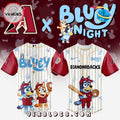 Arizona Diamondbacks MLB Bluey And Bingo Baseball Jersey
