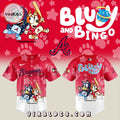Atlanta Braves x Bluey and Bingo Red Baseball Jersey