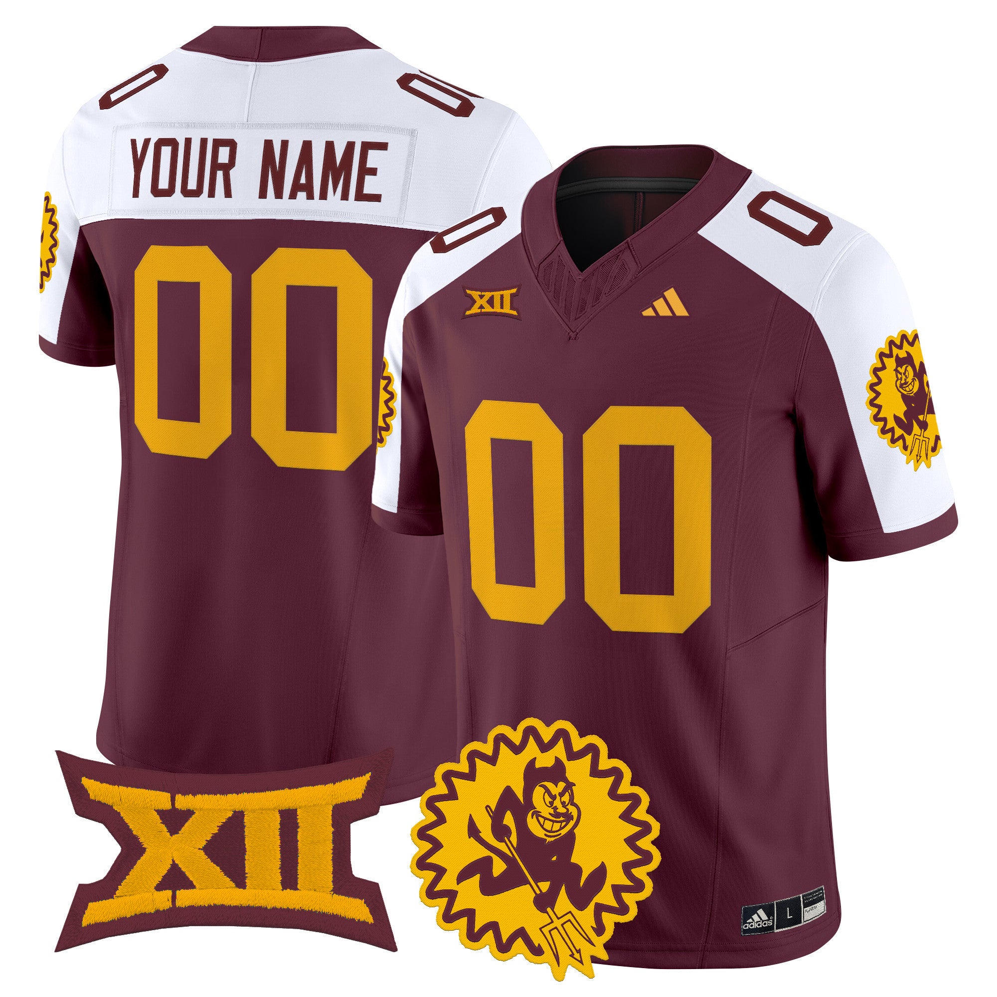 Arizona State Sun Devils 1975 Throwback Vapor Limited Custom Jersey - All Stitched
