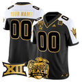 Arizona State Sun Devils 2025 Peach Bowl Gold Vapor Limited Custom Jersey - All Stitched