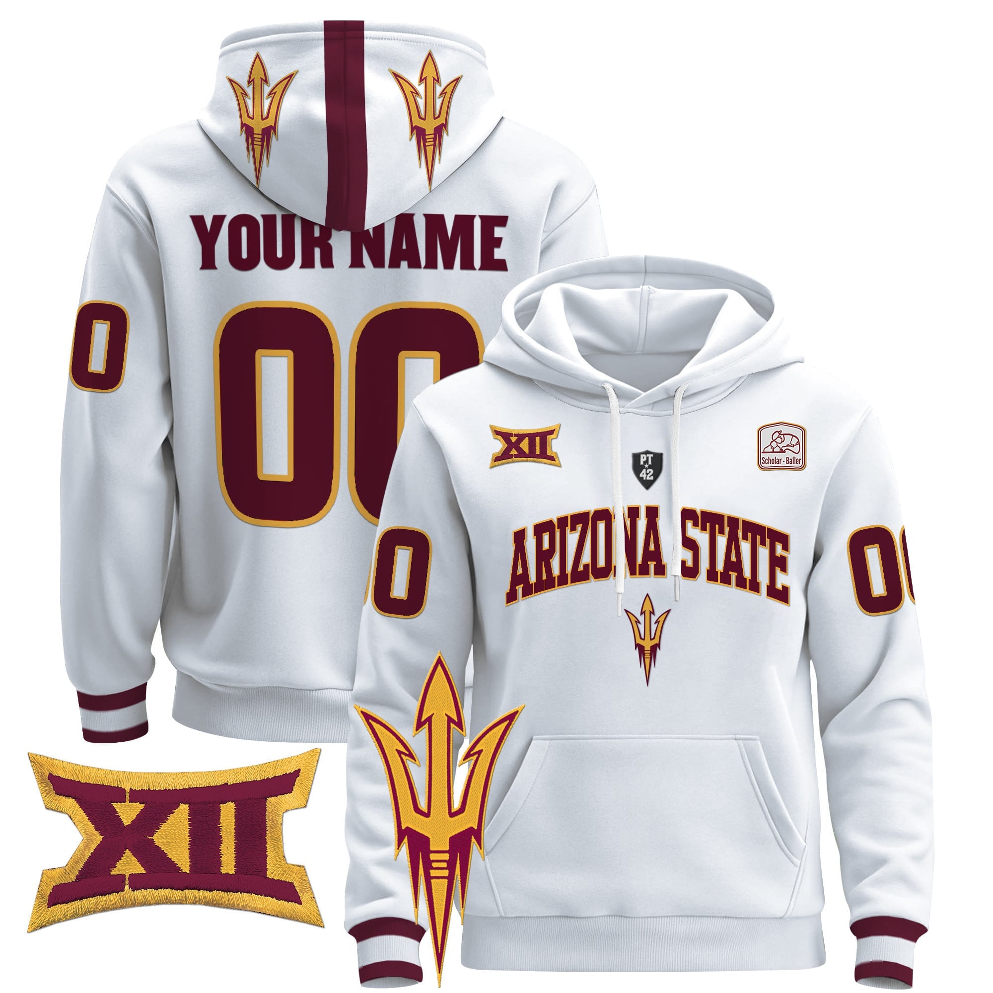 Arizona State Sun Devils 2024 Custom Pullover Hoodie V2