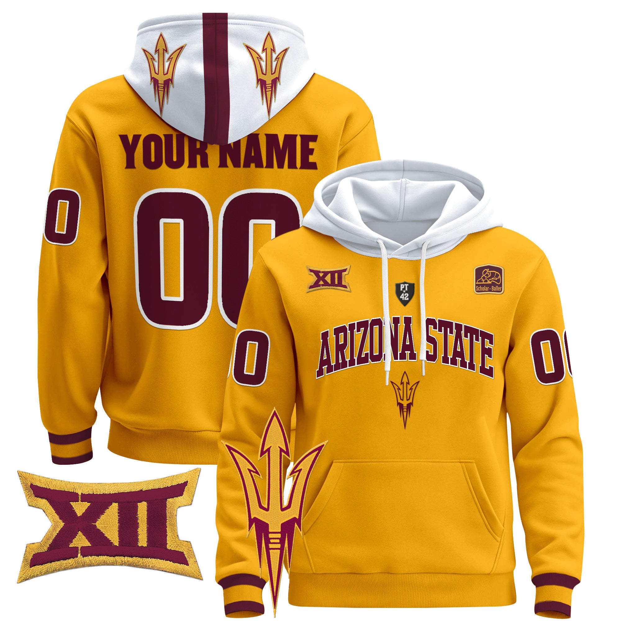 Arizona State Sun Devils 2024 Custom Pullover Hoodie V2