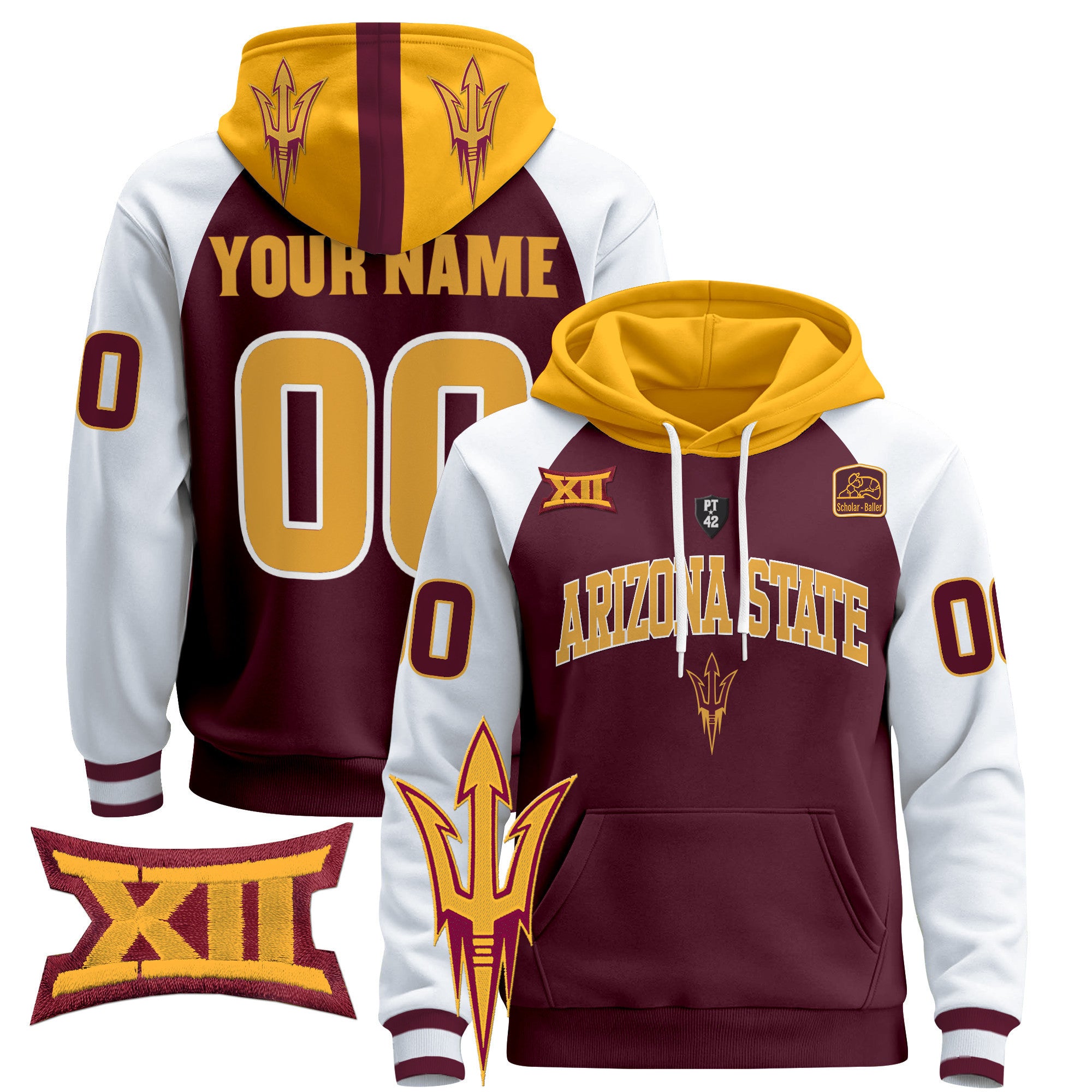 Arizona State Sun Devils 2024 Custom Pullover Hoodie V2