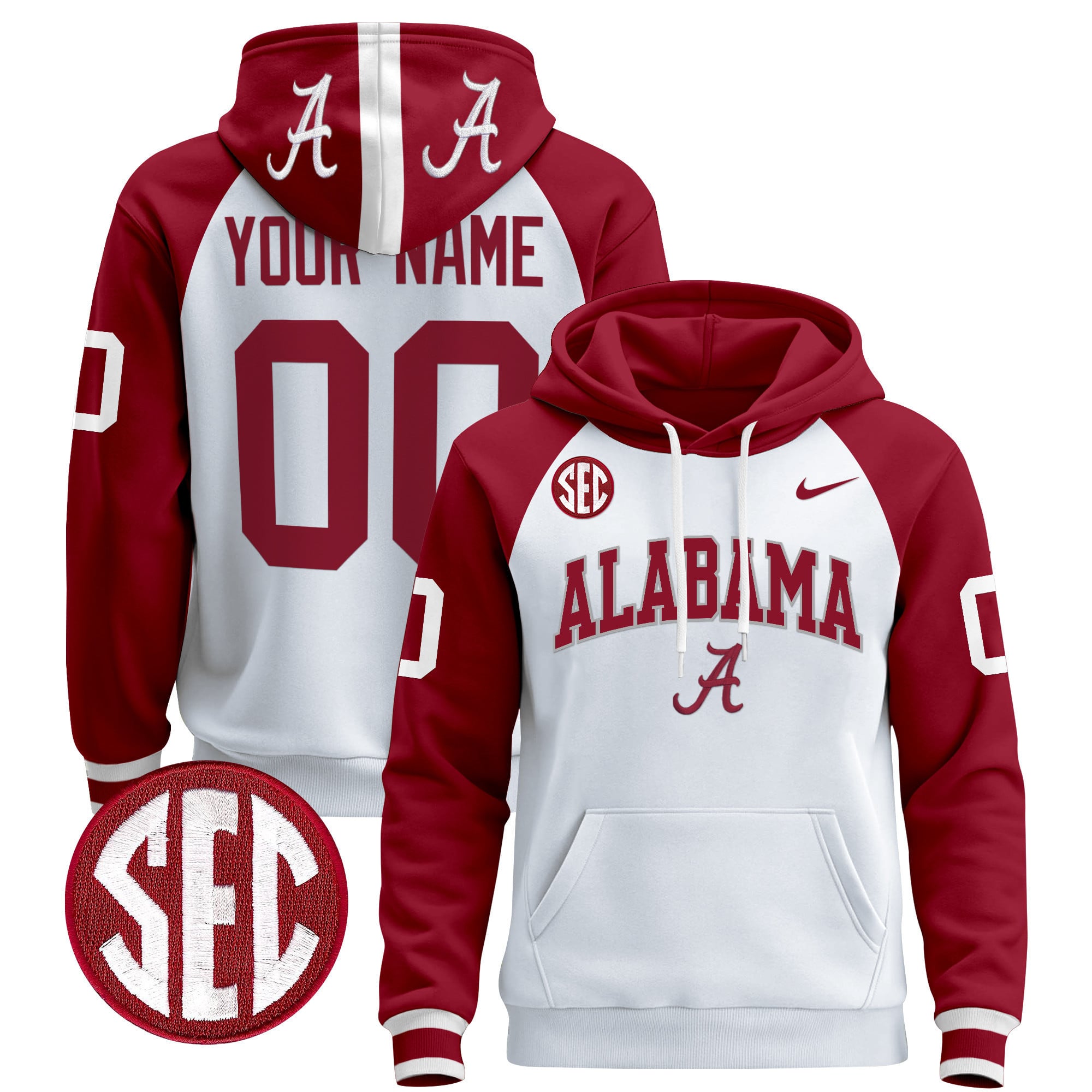Alabama Crimson Tide 2024 Custom Pullover Hoodie V3