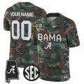 Alabama Crimson Tide 2024 Military Vapor Limited Custom Jersey - All Stitched