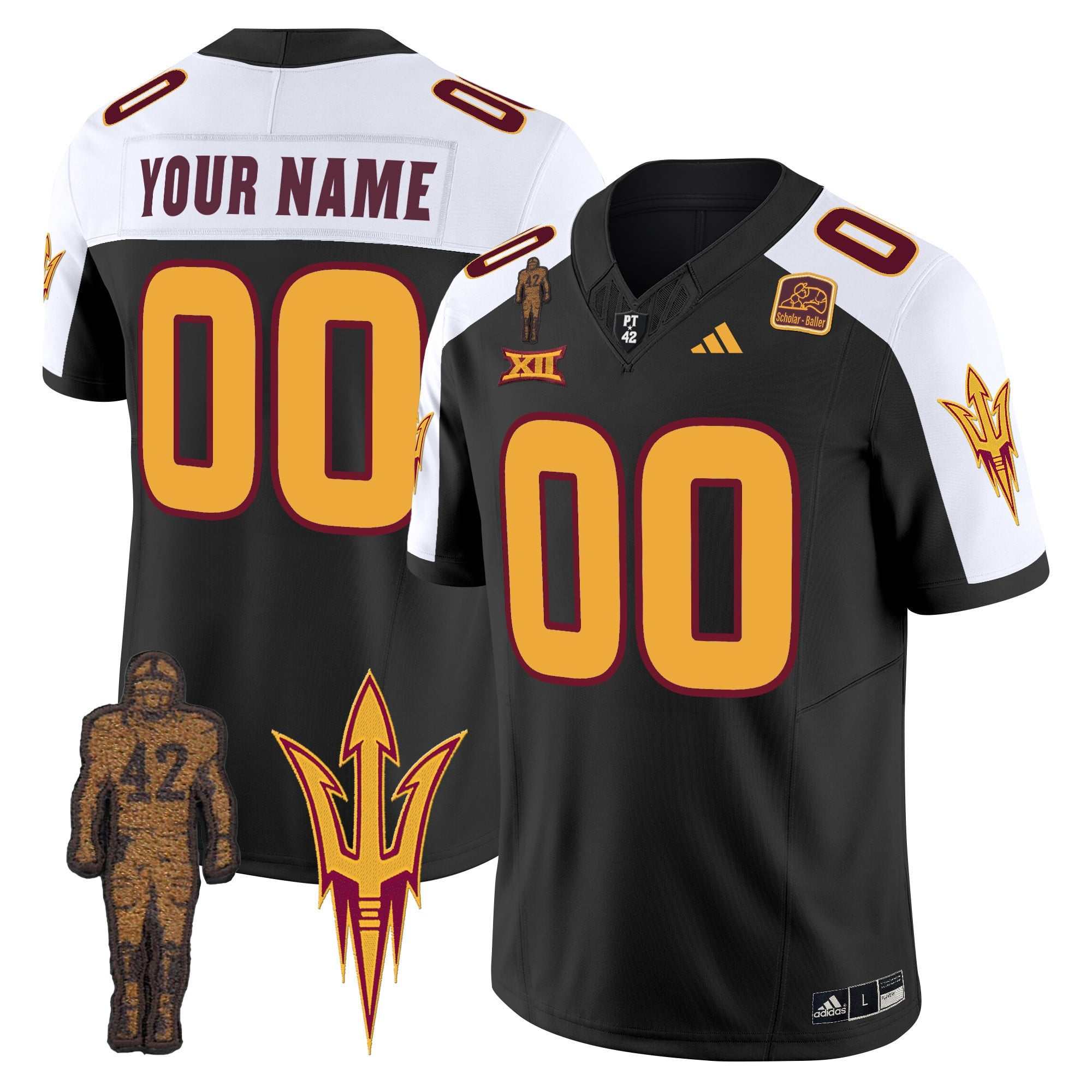 Arizona State Sun Devils 2024 Pat Tillman Honoring Patch Vapor Limited Custom Jersey - All Stitched