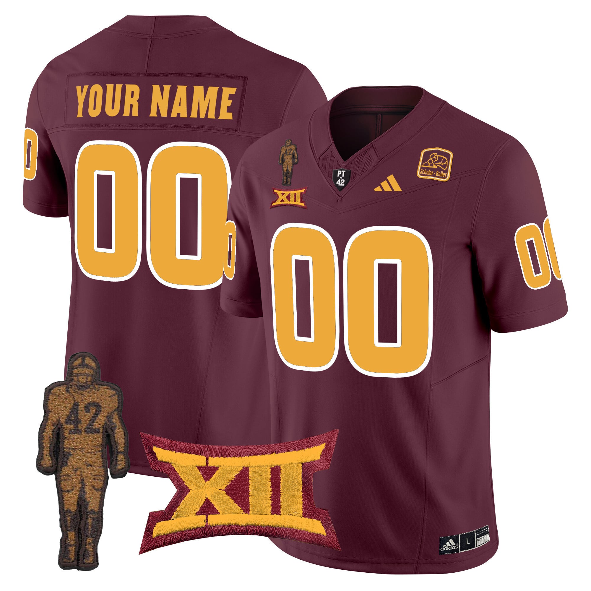 Arizona State Sun Devils 2024 Pat Tillman Honoring Patch Vapor Limited Custom Jersey - All Stitched