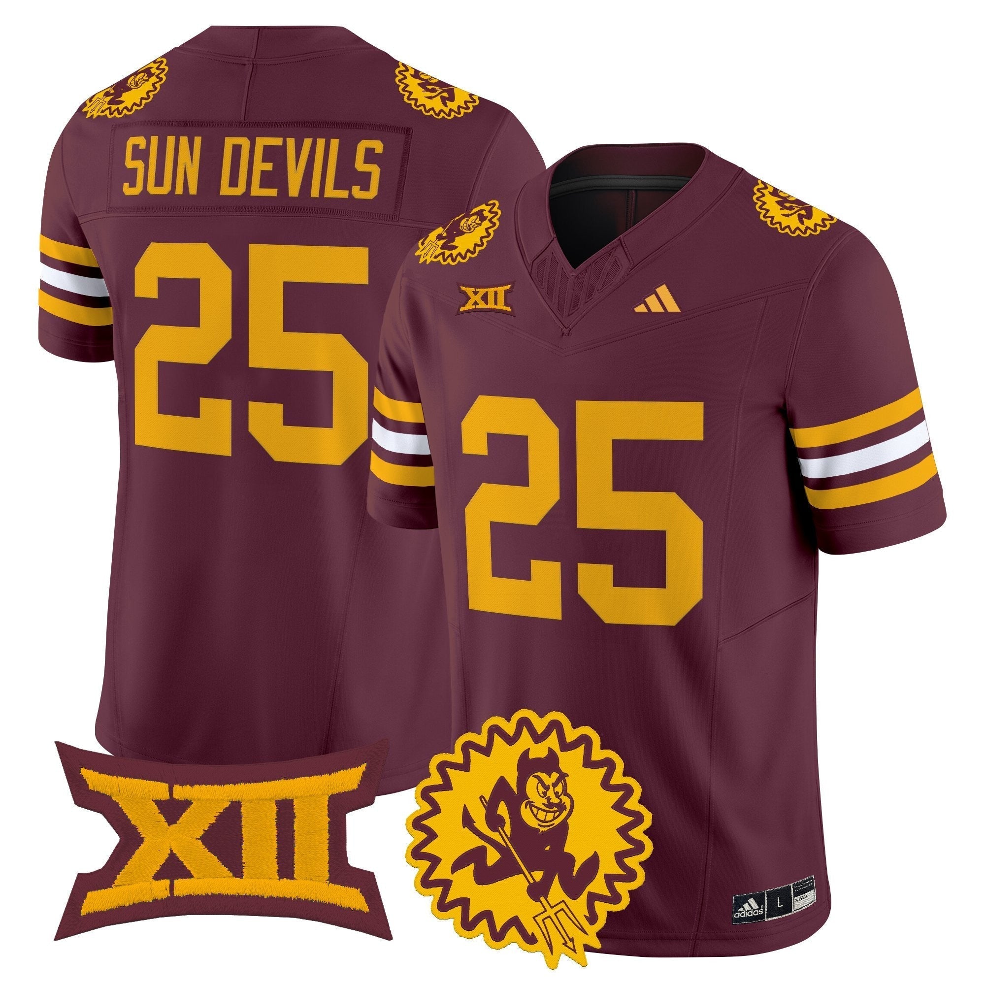 Arizona State Sun Devils 1975 Throwback Vapor Limited Jersey - All Stitched
