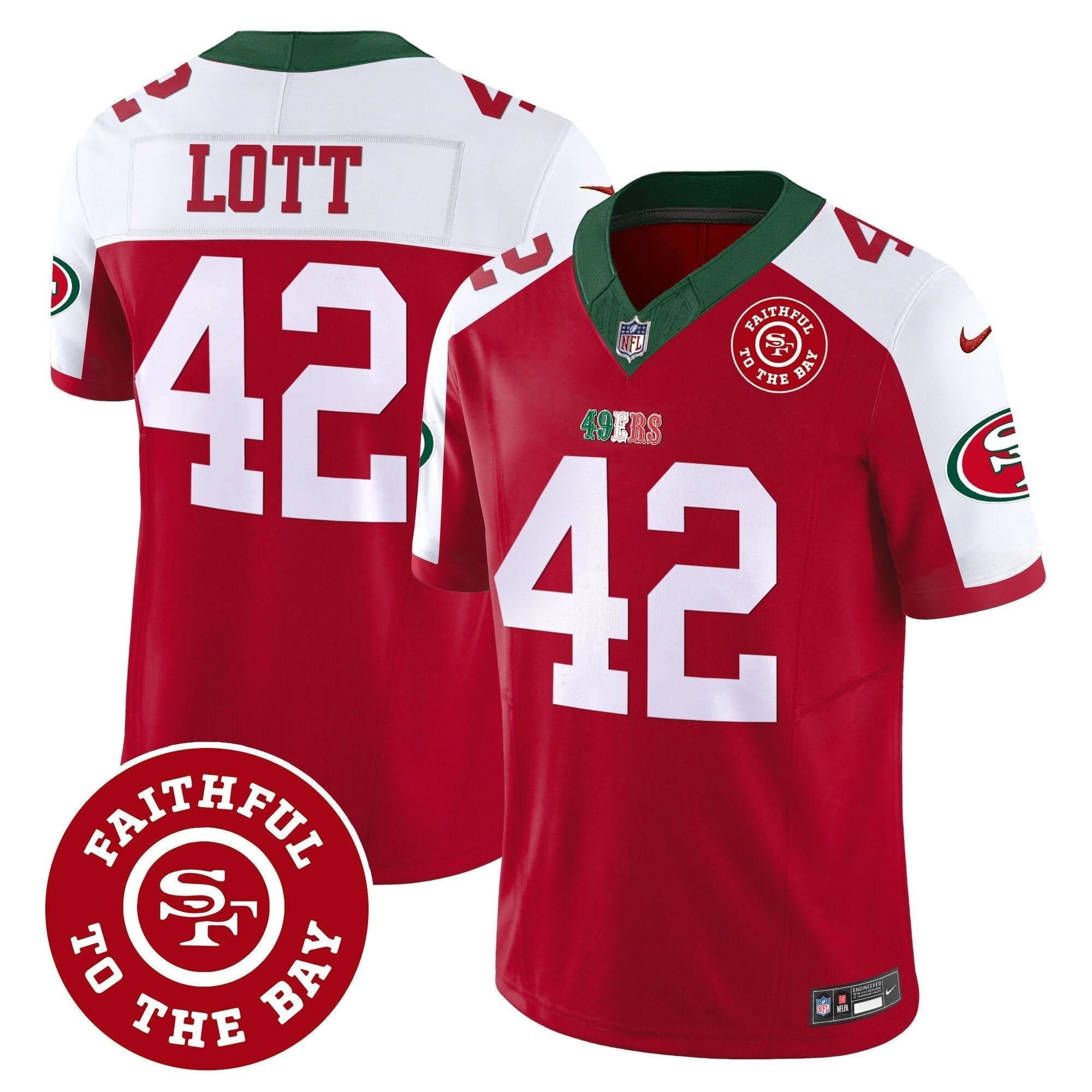 49ers Mexico Faithful To The Bay Patch Vapor Jersey - All Stitched