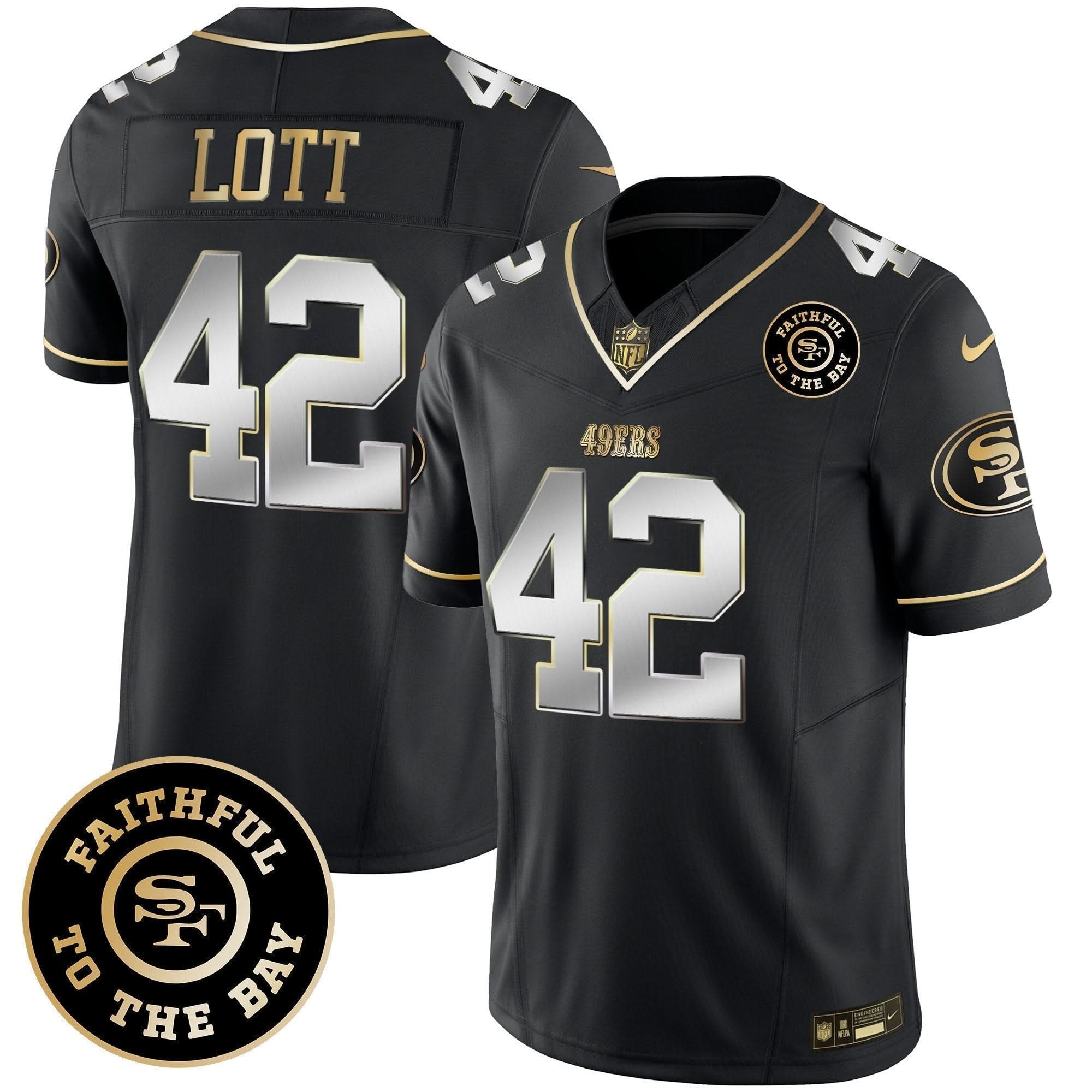 49ers Faithful To The Bay Patch Vapor Limited Jersey V6 - All Stitched